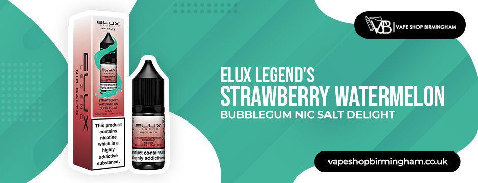 Elux Legend's Strawberry Watermelon Bubblegum Nic Salt Delight
