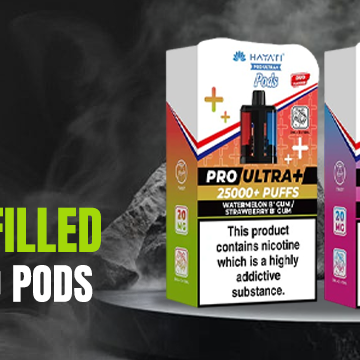 Hayati Ultra 25k Prefilled Vape Device and Pods
