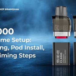 CL6000 First-Time Setup: Charging, Pod Install, and Priming Steps