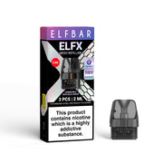 Elf Bar ELFX Pods 0.8ohm vaping replacement pods packaging on a white background