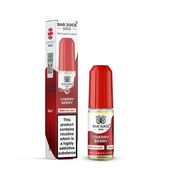 Bar Juice Cherry Berry e-liquid bottle and packaging on a white background 20mg