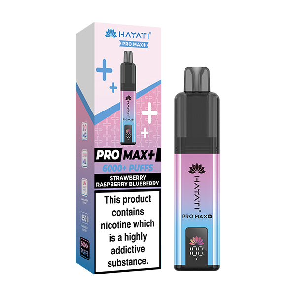 Hayati Pro Max 6000 strawbery raspberry  blueberry vape kit