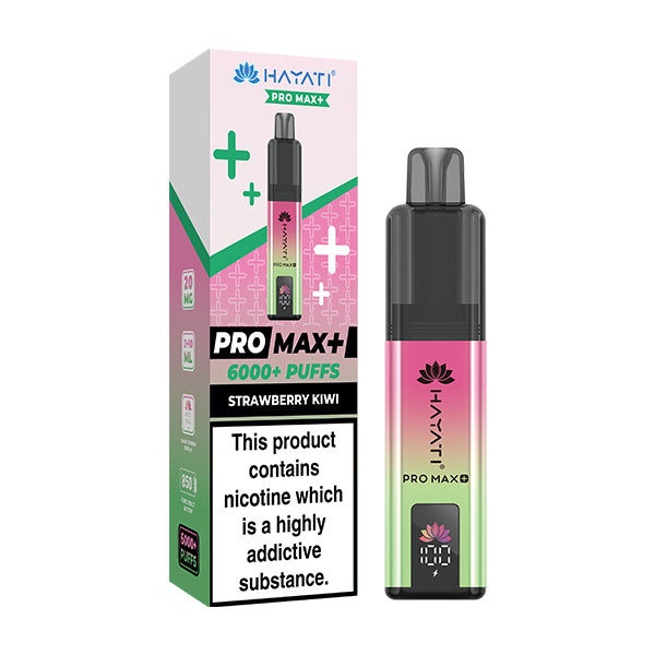 Hayati Pro Max 6000 strawberry kiwi vape kit