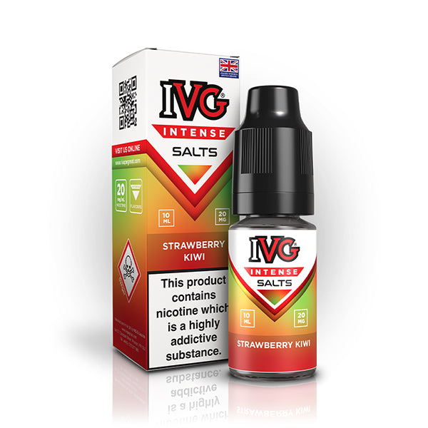 IVG Intense Strawberry Kiwi 20mg Bottle with Orange and green colours