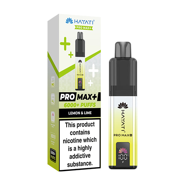 Hayati Pro Max 6000 lemon & lime vape kit