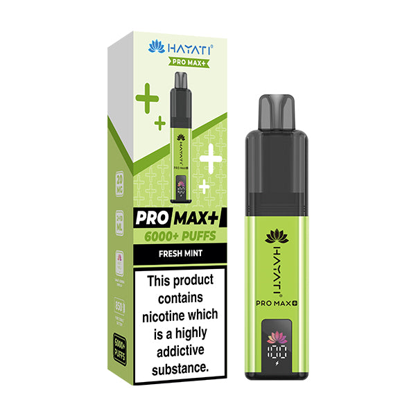 Hayati Pro Max 6000 fresh mint vape kit