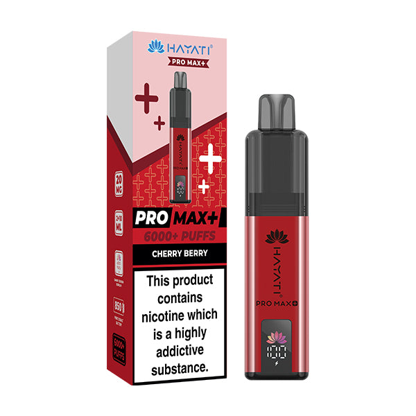 Hayati Pro Max 6000 cherry berry vape kit