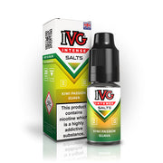 IVG Intense Salts Kiwi Passion Guava e-liquid bottle and packaging on a white background