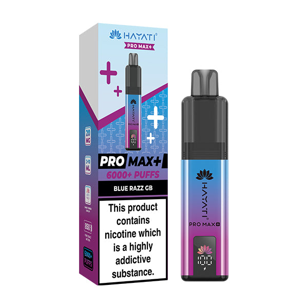 Hayati Pro Max 6000 blue razz gb vape kit