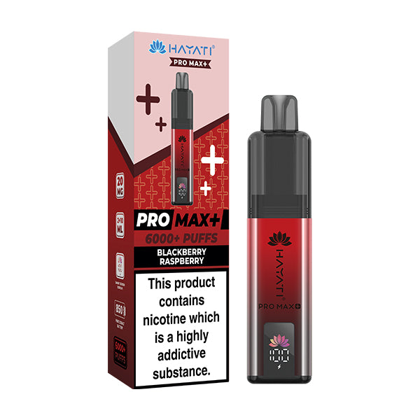 Hayati Pro Max 6000 blackberry cherry vape kit
