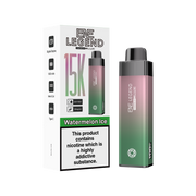 Elux Legend vape device and packaging on a white background watermelon ice flavour elux
