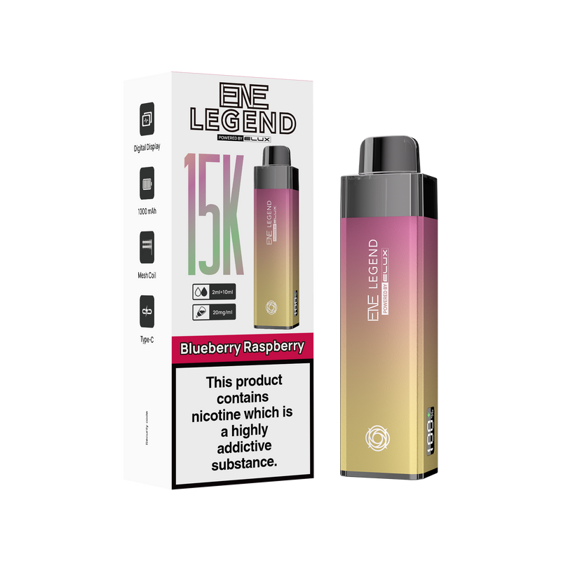 Elux Legend vape device and packaging on a white background elux vape kit 