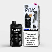 Black Edition Angel 20000 vaping device with packaging on a white background