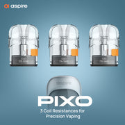 Aspire Pixo Pods All Resistance