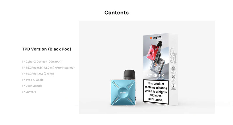 Aspire Cyber X Box Contents