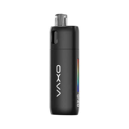 Black Oneo vape device with 'OXVA' branding on a white background