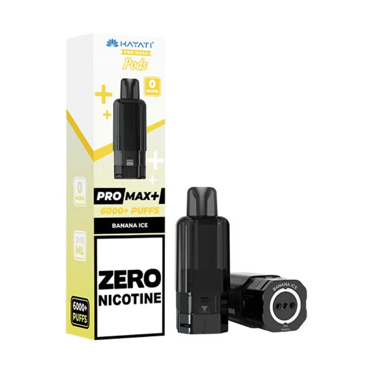 Banana Ice Hayati Pro Max Plus 6000 Prefilled Pod Zero Nicotine