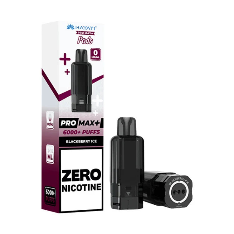 Blackberry Ice Hayati Pro Max Plus 6000 Prefilled Pod Zero Nicotine