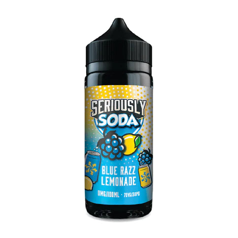 Blue Razz Lemonade Seriously Soda 100ml by Doozy Vape