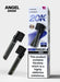 Packaging of Angel 20000 vape with nicotine warning label on a white background Blue Edition
