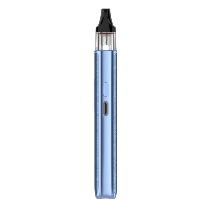 Xros 5 Vape Kit Side View Charging Port Blue Silk