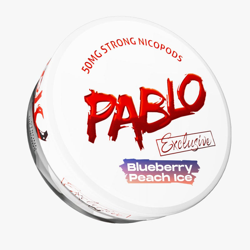 Pablo Exclusive Blueberry Peach Ice Nicotine Pouches 50mg