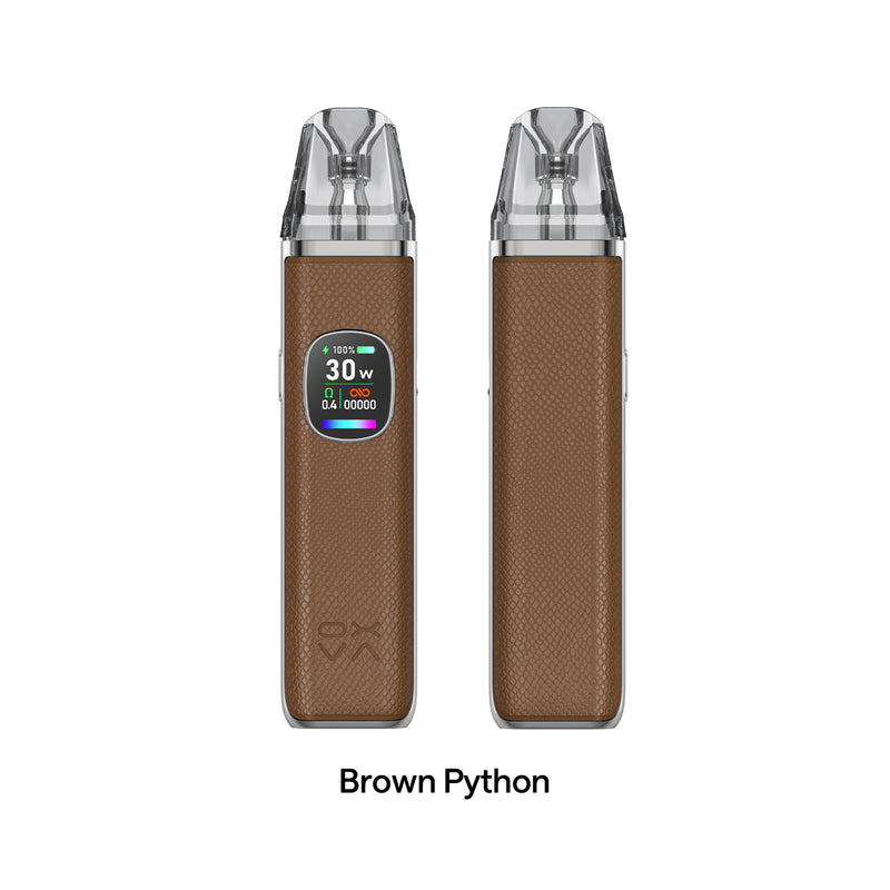 OXVA Xlim Pro 2 Vape Kit Brown Python Front and Back