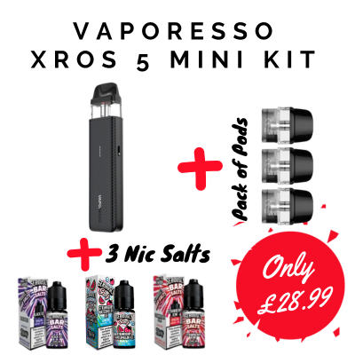 Vaporesso Xros 5 Mini Pod Vape Kit Bundle Deal Vape Shop Birmingham Vaporesso Xros 5 Mini Pod Vape Kit Bundle Deal Vape Shop Birmingham