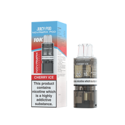 E-liquid pod Cherry Ice Juicy Pod with packaging labeled 'Novamax' on a white background