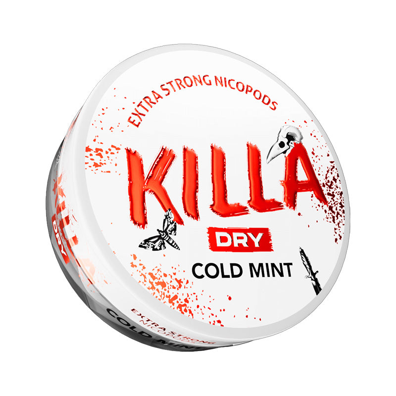 Killa Dry Cold Mint Nicotine Pouches can