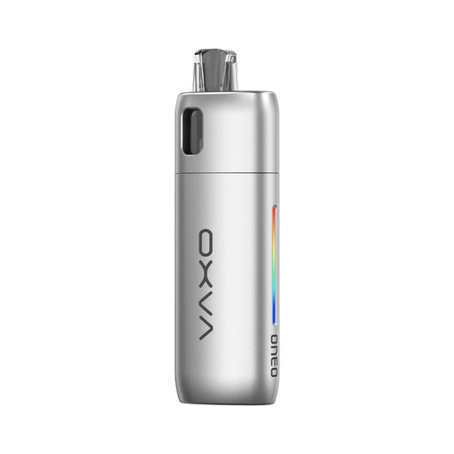 Silver Oneo vape device with 'OXVA' branding on a white background