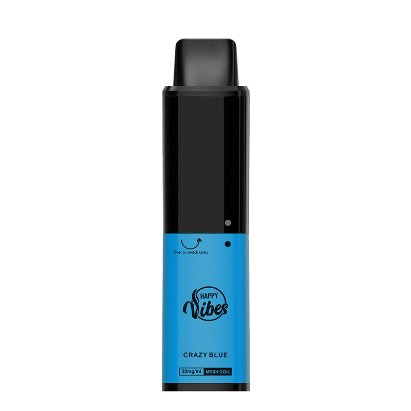 Happy Vibes Vape Twist 3500 Crazy Blue