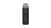 Black leather XR Max 2 vape device with 'LUXE' vaporesso vape kit branding on a white background