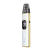 White and gold electronic  argus g3 vape device with digital display on a white background