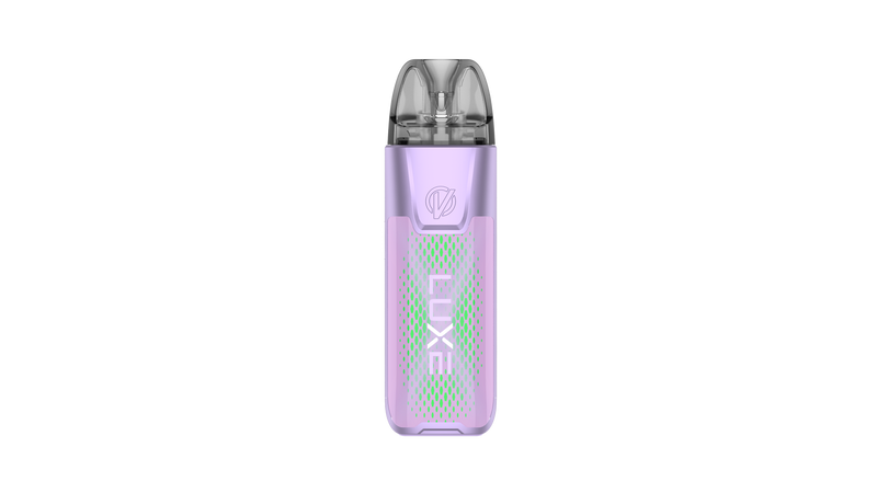 Purple XR Max 2 vape device with 'LUXE' vaporesso branding on a white background