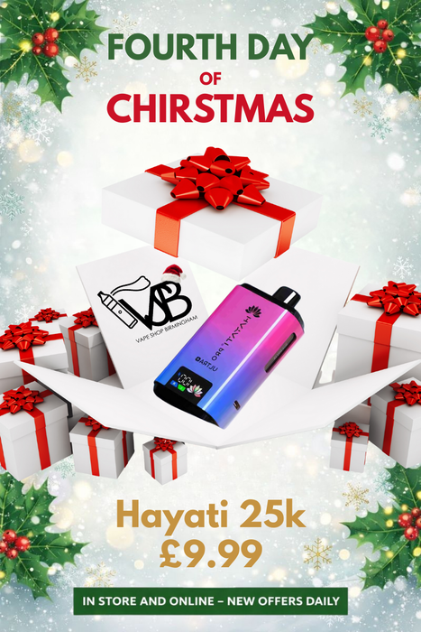 Promotional image for a Huawei device with Christmas-themed decorations and text.