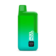 Green and blue electronic device with 'Pixl 8000' branding on a white background