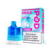 Hula replacement pod for a vape device with blue liquid and pink packaging. Blueberry Sour Raspberry Prefilled Pods HULA