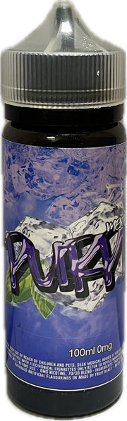 Purple Menthols Dark Fruit Menthol 100ml 0mg shortfill e-liquid bottle by Savvy Vapes