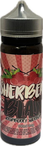 Sherbet Blast Raspberry Sherbet 100ml 0mg shortfill e-liquid bottle