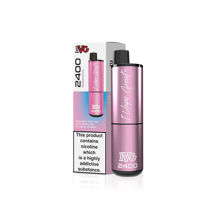 IVG 2400 Strawberry Ice Vape
