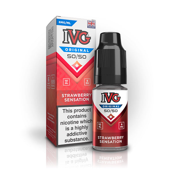 IVG Original 5050 Strawberry Sensation 6mg Vape liquid