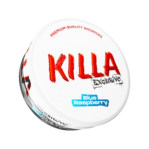 Killa Exclusive Blue Raspberry Nicotine Pouches 13.2mg can