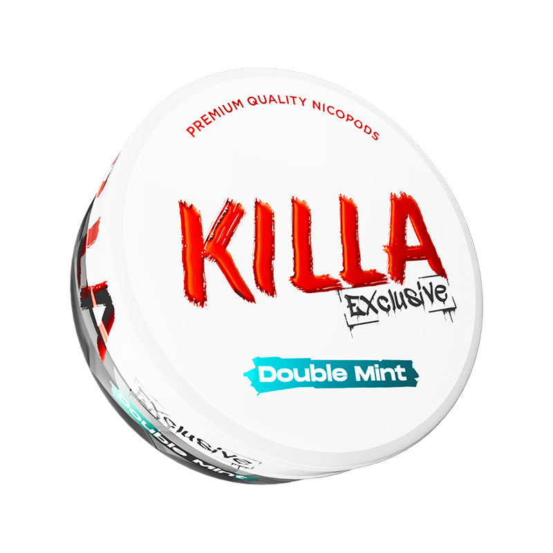 Killa Exclusive Double Mint Nicotine Pouches 13.2mg can