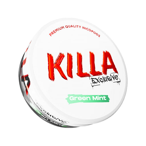 Killa Exclusive Green Mint Nicotine Pouches 13.2mg can