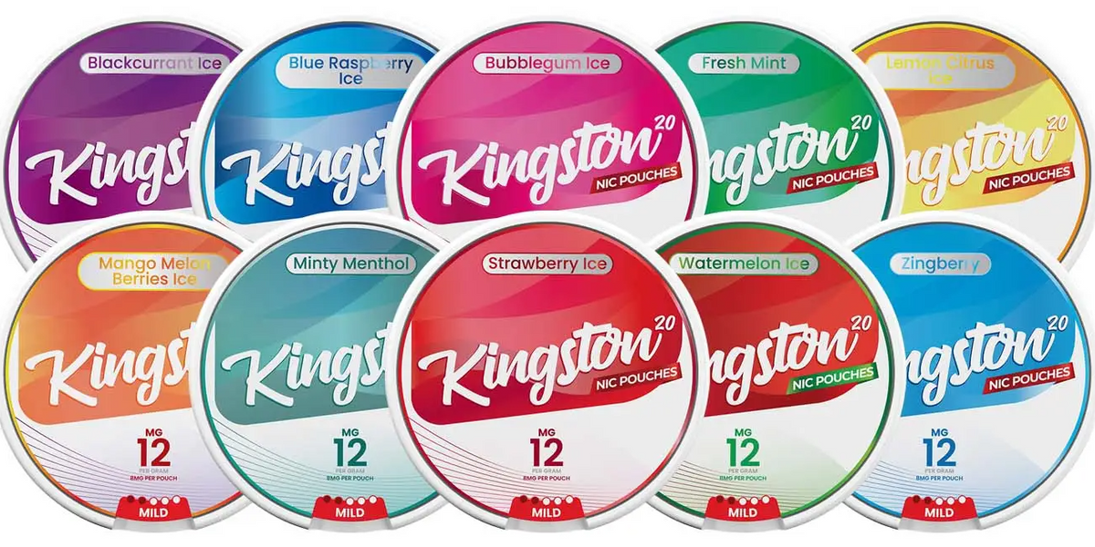 Kingston Nicotine Pouches 12mg, 18mg, 28mg, 50mg — Vape Shop Birmingham