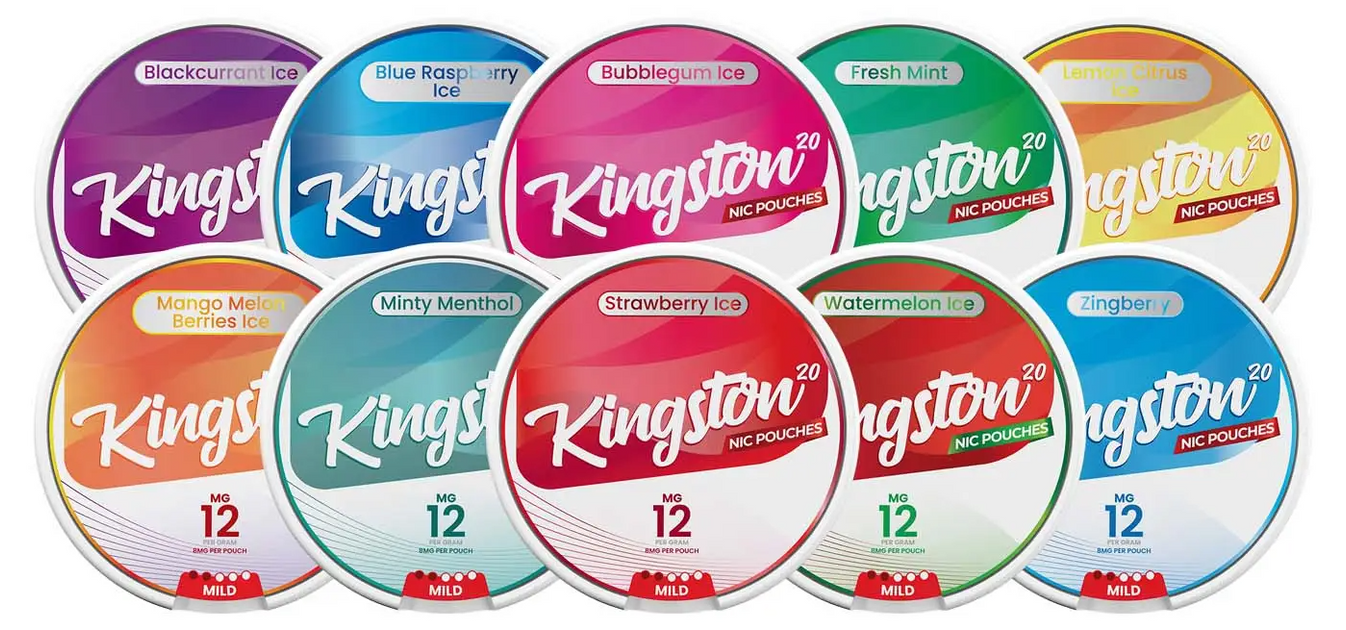 Kingston Nicotine Pouches 12mg, 18mg, 28mg, 50mg — Vape Shop Birmingham