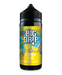 Big Drip Lemon Cake vape juice bottle with colorful label on a white background