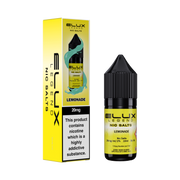 Elux Legend Nic Salts Lemonade bottle and packaging on a white background