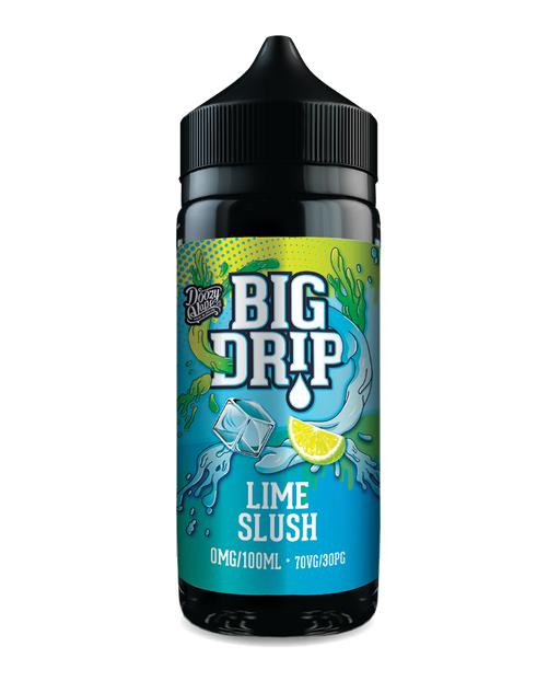 Big Drip Lime Slush vape juice bottle on a white background